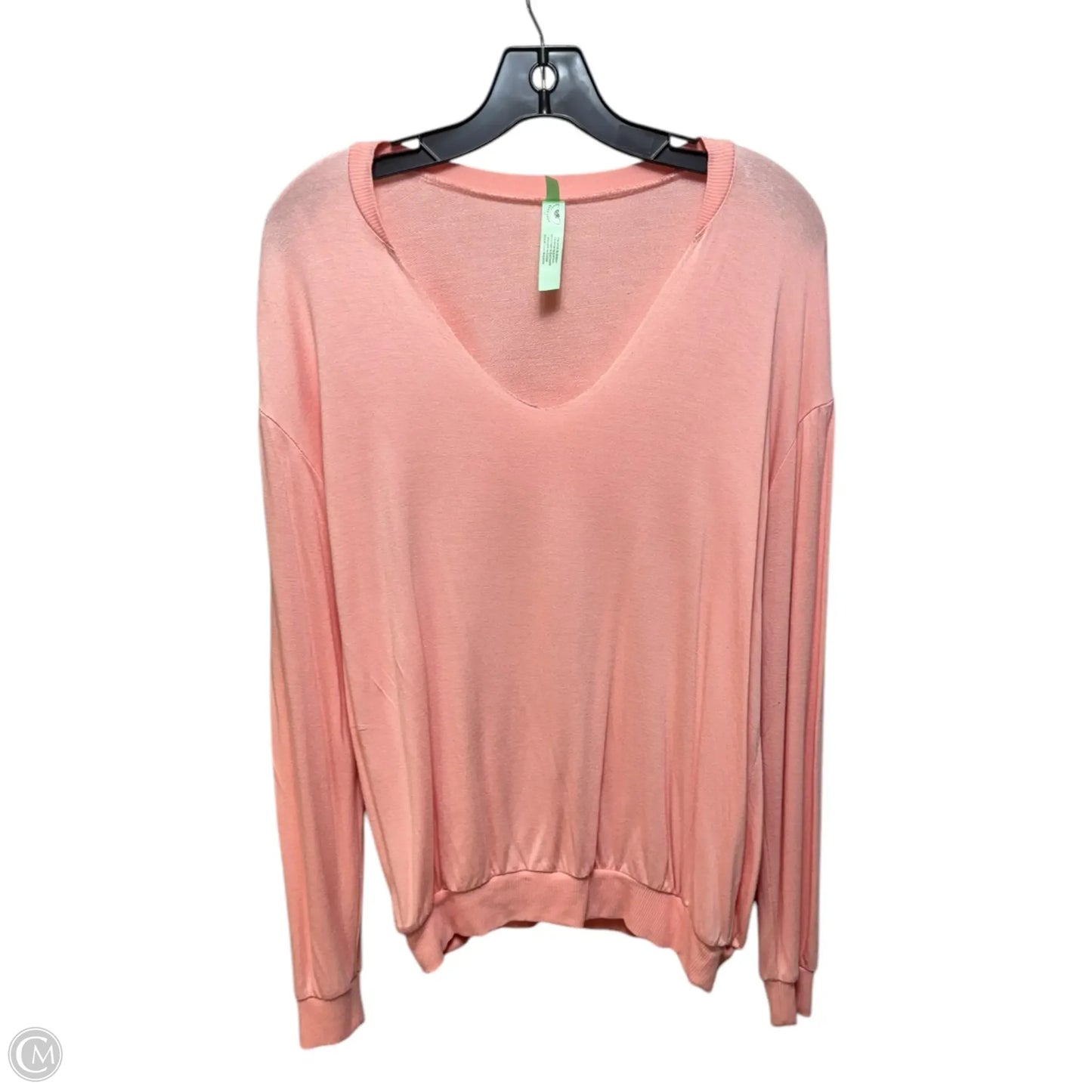 Top Long Sleeve By Honeydew In Peach, Size: S