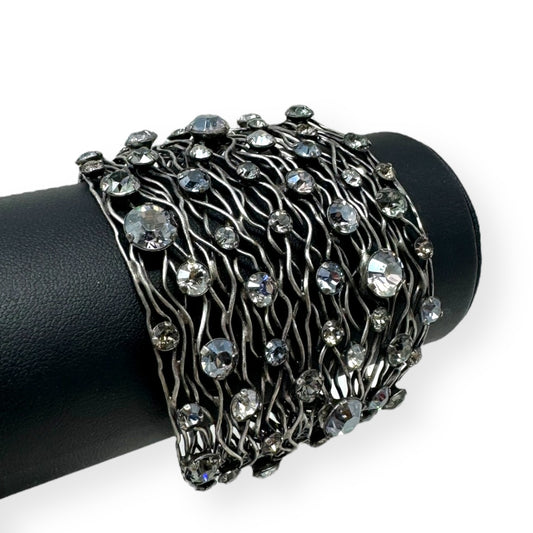 Crystal Cage Cuff Bracelet Designer By Konplott X Miranda Konstantinidou