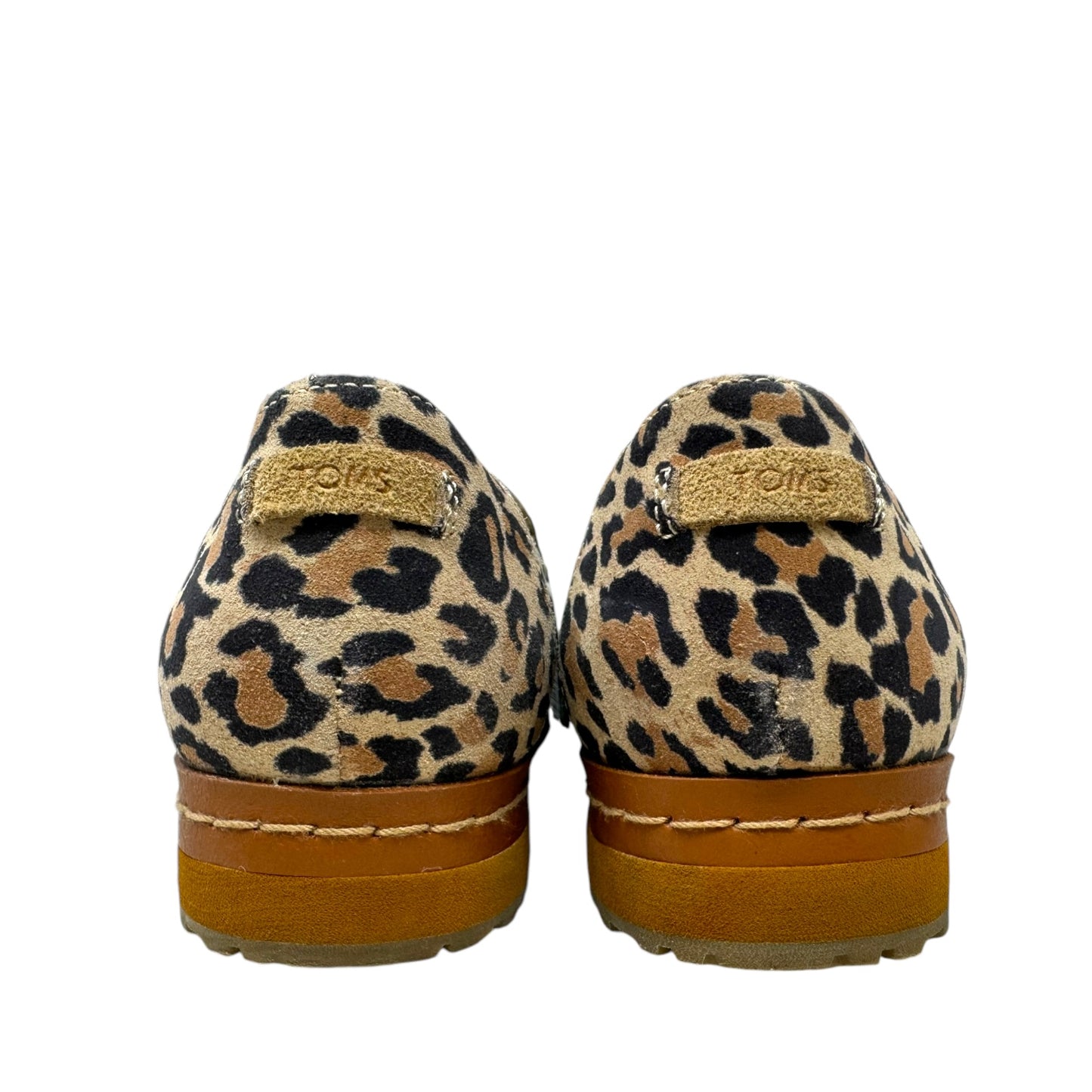 Palma Leather Wrap Slip On Sneakers By Toms In Leopard Print, Size: 10