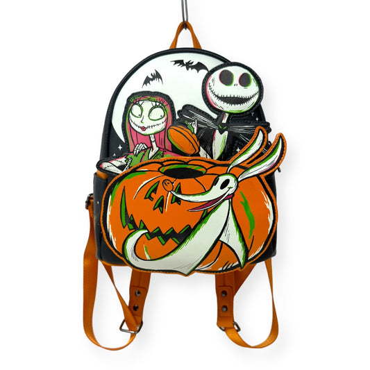 Disney 100 Nightmare Before Christmas Glow-in-the-Dark Mini Backpack By Loungefly  Size: Small