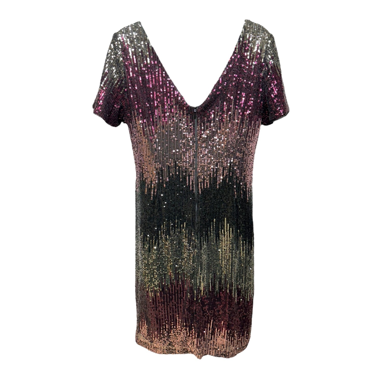 Ombré Sequin Cocktail Dress By R And M Richards  Size: 12