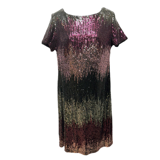 Ombré Sequin Cocktail Dress By R And M Richards  Size: 12