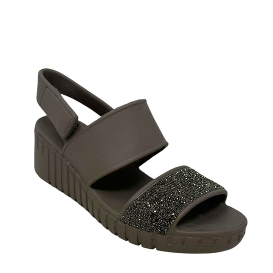 Foamies: Pier Ave Sandals By Skechers In Dark Taupe, Size: 10