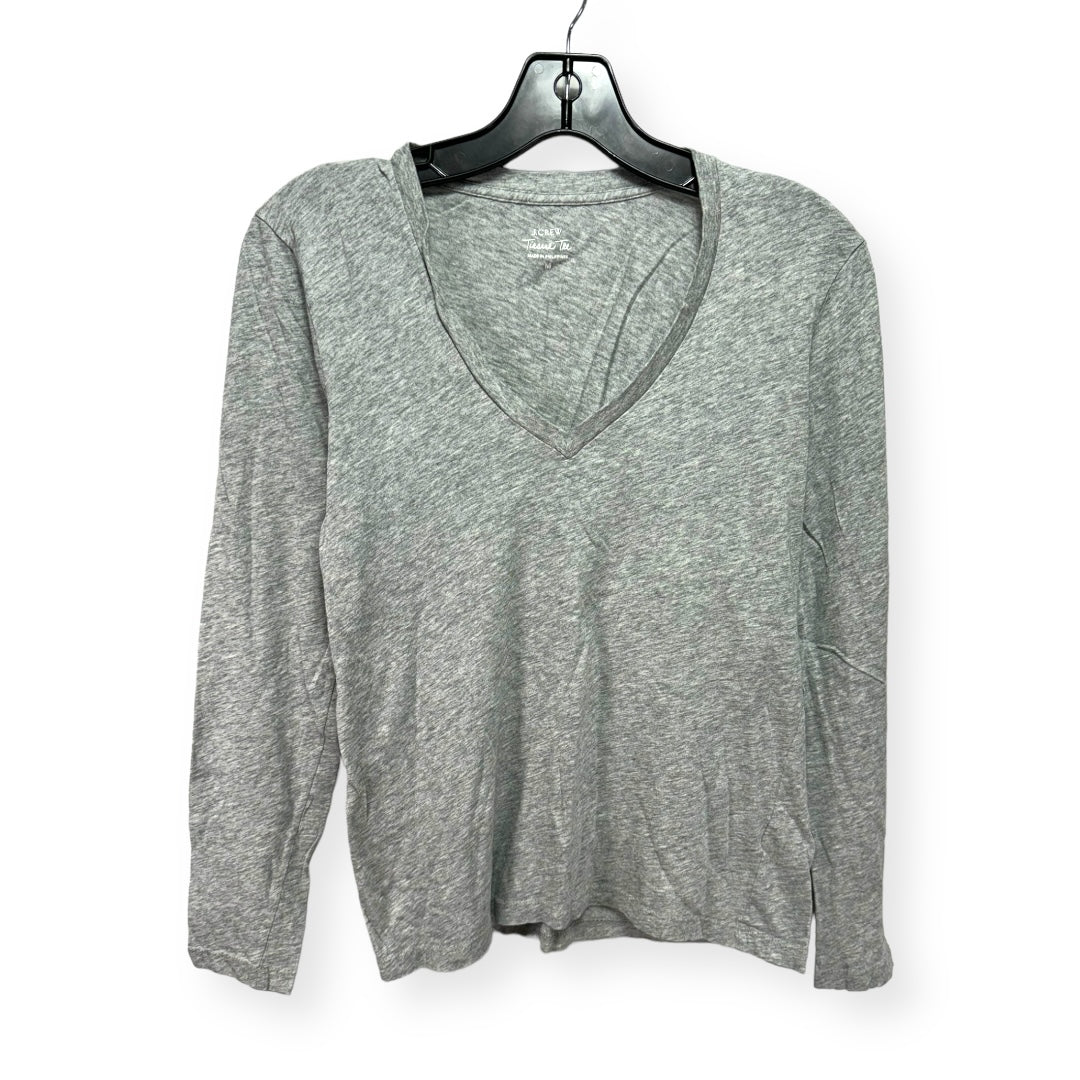 Grey Top Long Sleeve Basic J. Crew, Size M