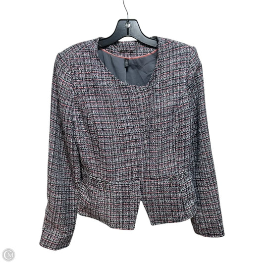 Tweed Zip Blazer By White House Black Market In Multi-colored, Size: 2
