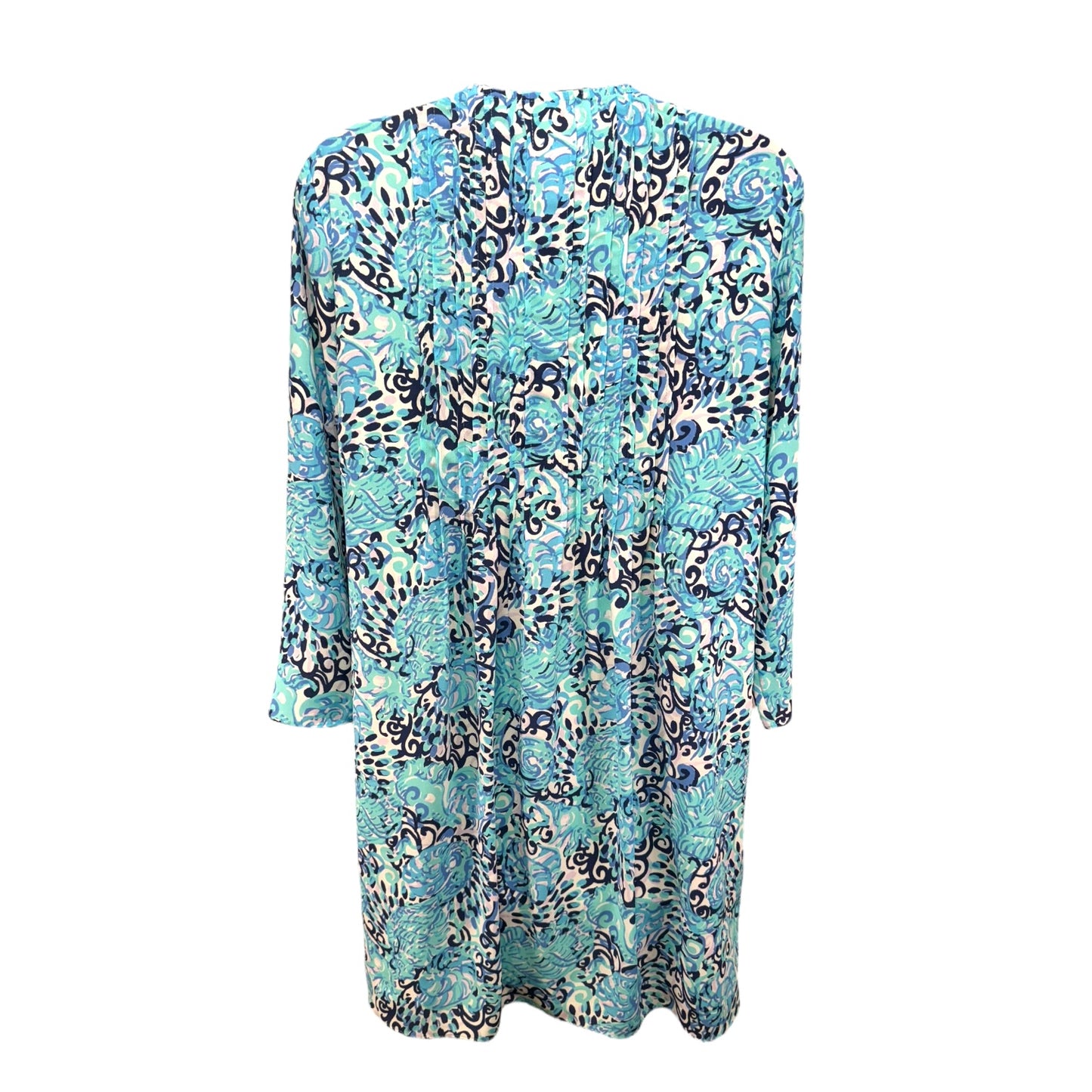 Marilina Tunic Dress in Light Aqua Spritz Designer Lilly Pulitzer, Size XS