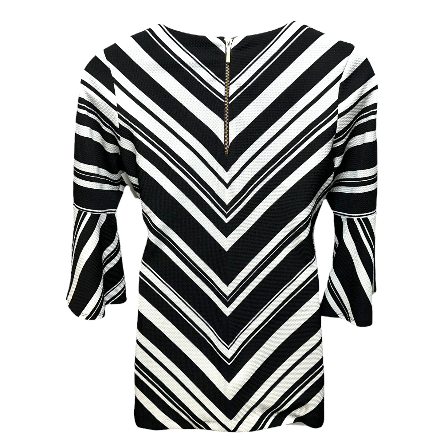 Chevron Pattern Tunic Long Sleeve Coco Bianco, Size L