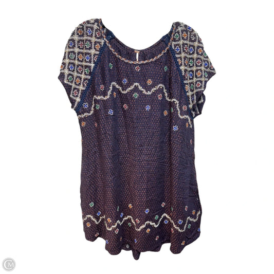 Knit Beaded Dress Casual Short By Free People In Multi-colored, Size: L