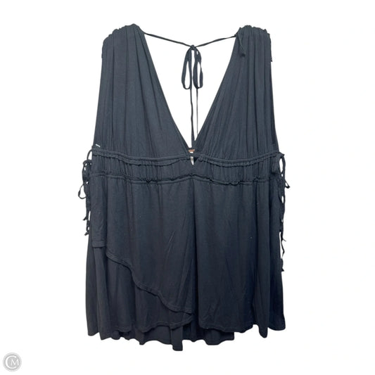 Side Tie Top Sleeveless By Free People In Black, Size: Xl