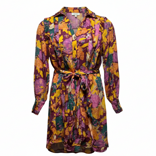Cordova Belted Mini Dress By Sundance In Floral Print, Size: Mp