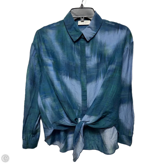 Top Long Sleeve By Lola + Sophie In Blue, Size: Xs