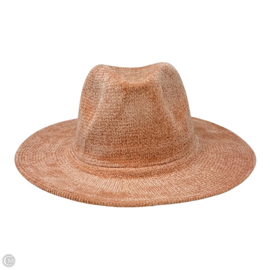 Chenille Fedora In Peach Unbranded, One Size