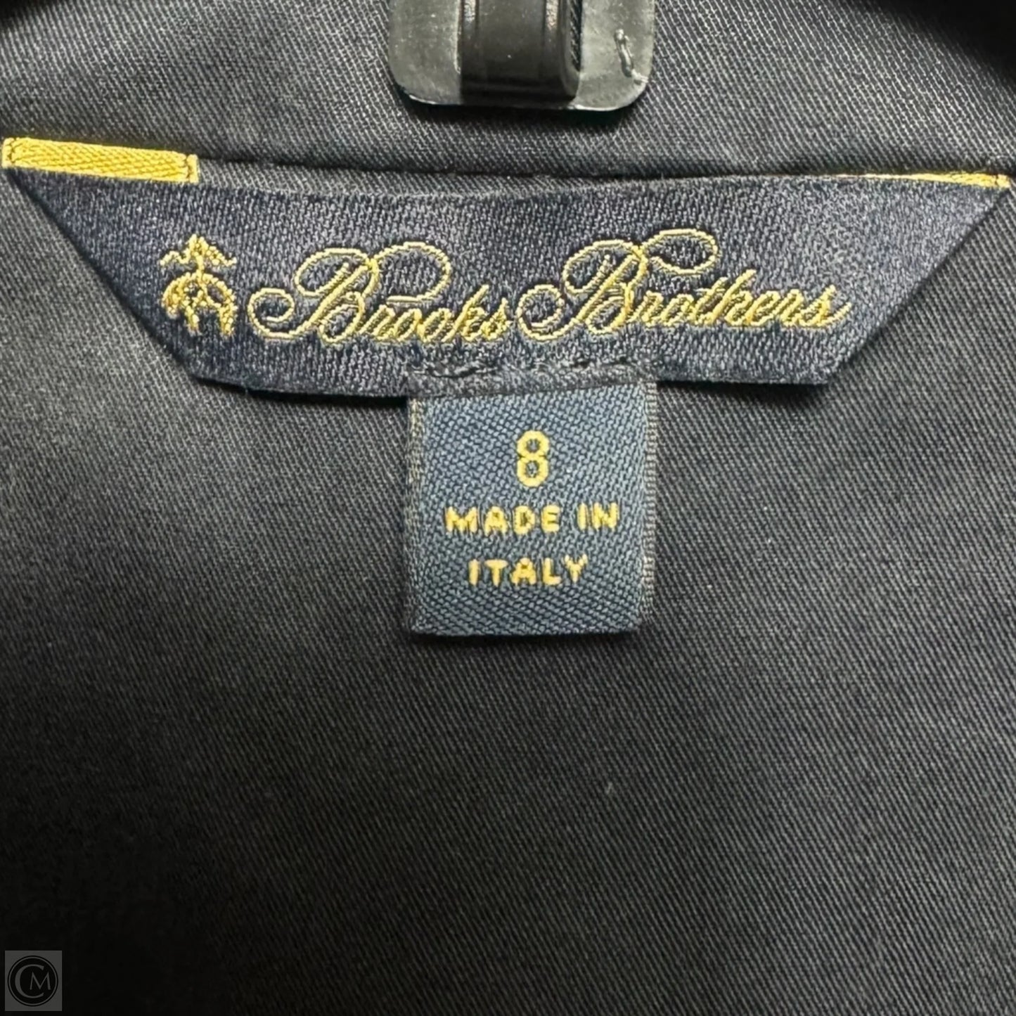 Coat Trench Coat By Brooks Brothers In Navy, Size: 8