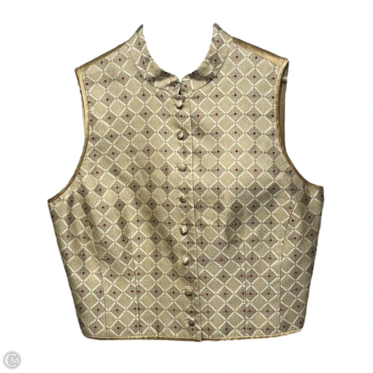 Vest Other By Emanuel Ungaro In Red & Tan, Size: Xs