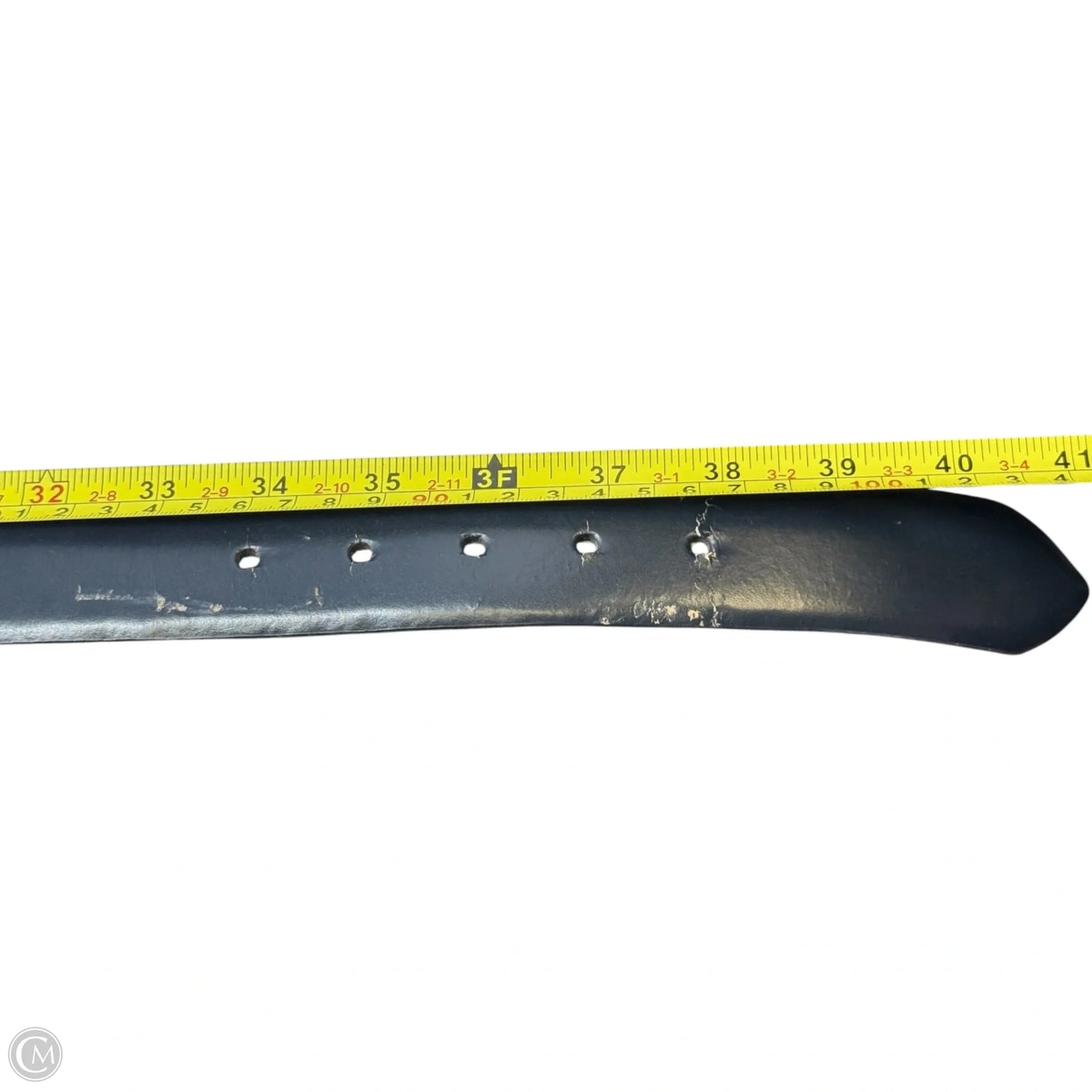 Career Classic Leather Lined Belt In Navy By Clothes Mentor