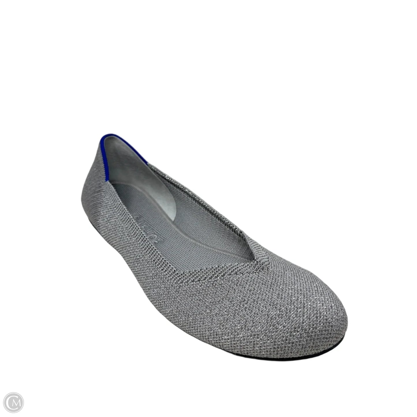 The Flats By Rothys In Metallic Silver, Size: 9