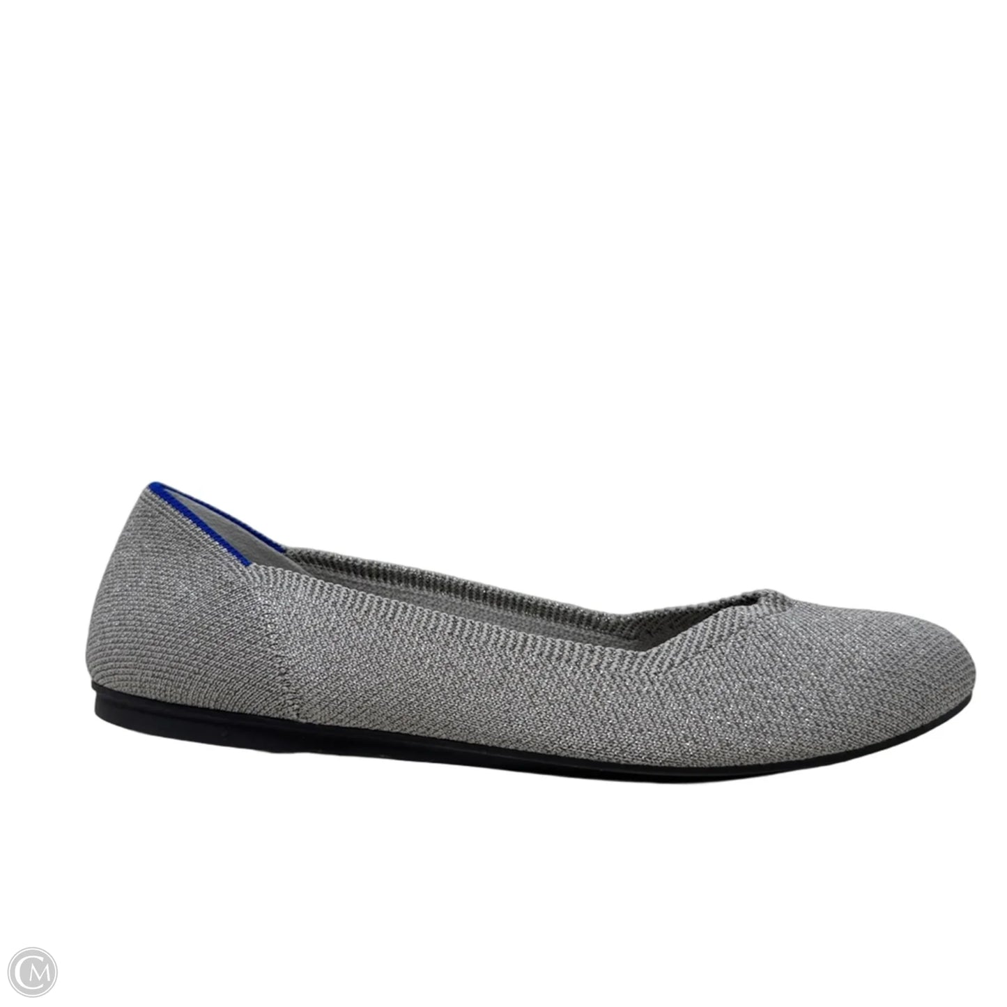 The Flats By Rothys In Metallic Silver, Size: 9