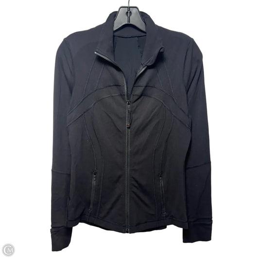 Athletic Jacket By Lululemon In Black, Size: 8