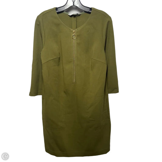 Versed Half Zip Mini Shift Dress By Trina Turk In Loden Green, Size: 6