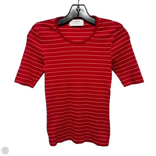Top Short Sleeve By La Ligne In Red, Size: Xs