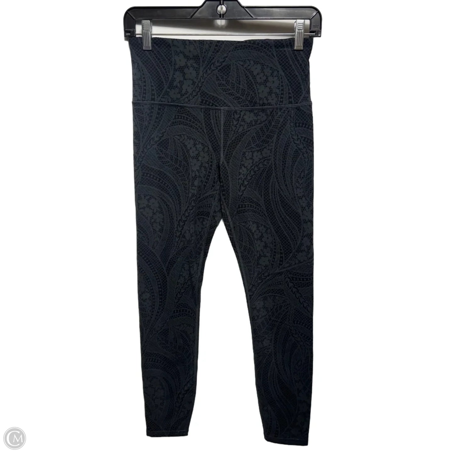 Athletic Leggings By Athleta In Black & Grey, Size: S