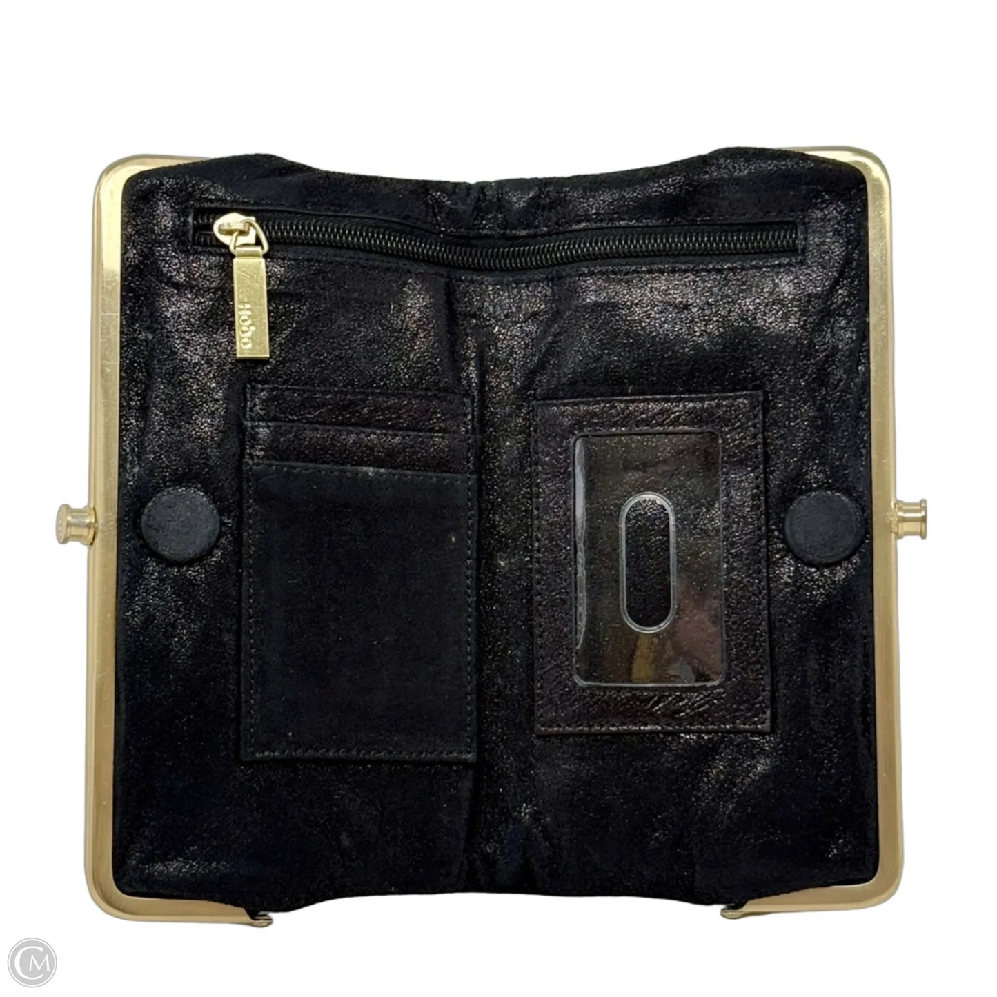 Lauren Crackle Leather Clutch Wallet By Hobo Intl, Size: Medium