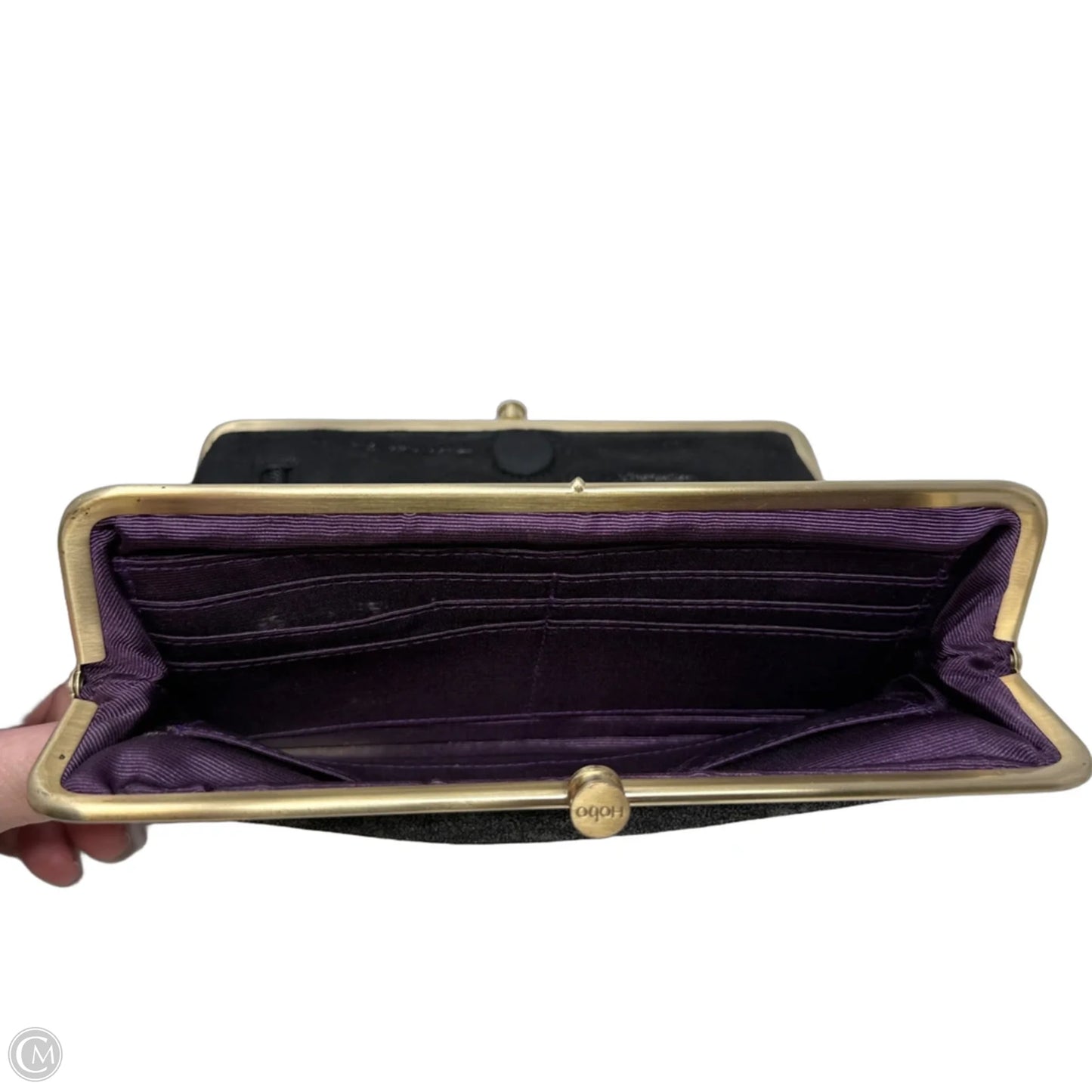 Lauren Crackle Leather Clutch Wallet By Hobo Intl, Size: Medium