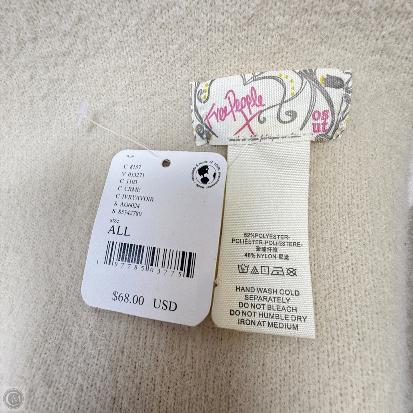 All For You Hooded Scarf By Free People In Creme