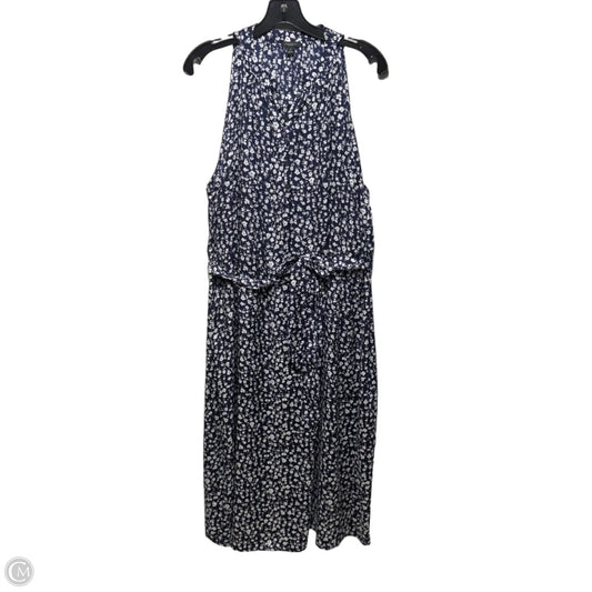 Dress Casual Midi By Ann Taylor In Floral Print, Size: Xl