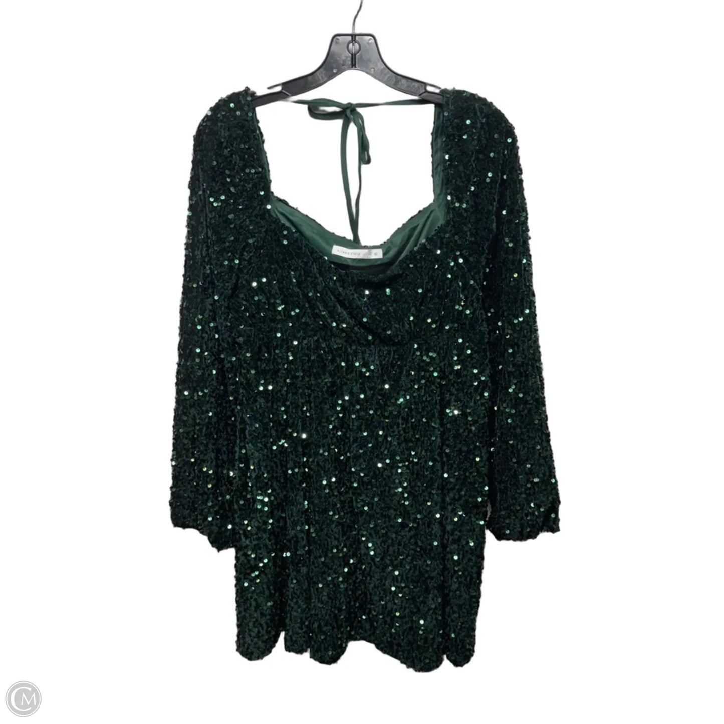 Sequin Party Dress By Altard State In Green, Size: XL
