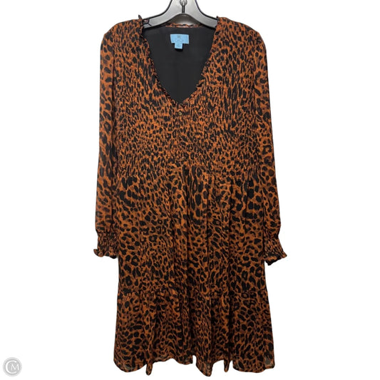 Dress Casual Short By Cece In Animal Print, Size: 1x