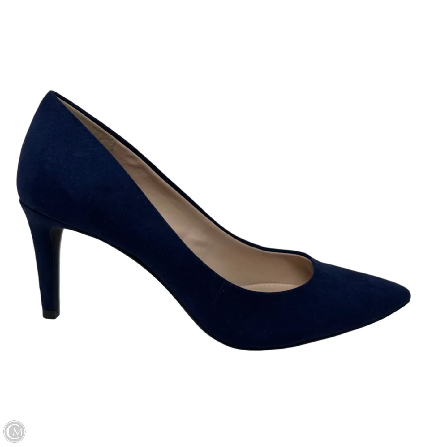 Misha Faux Suede Pumps By Kelly And Katie In Navy, Size: 7.5