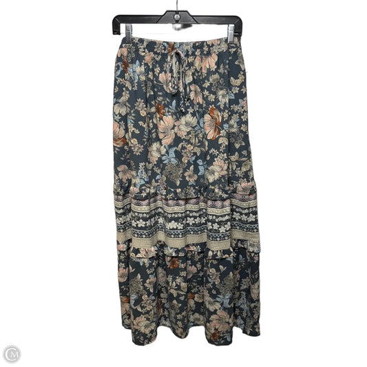 Skirt Maxi By Sienna Sky In Floral Print, Size: Xl