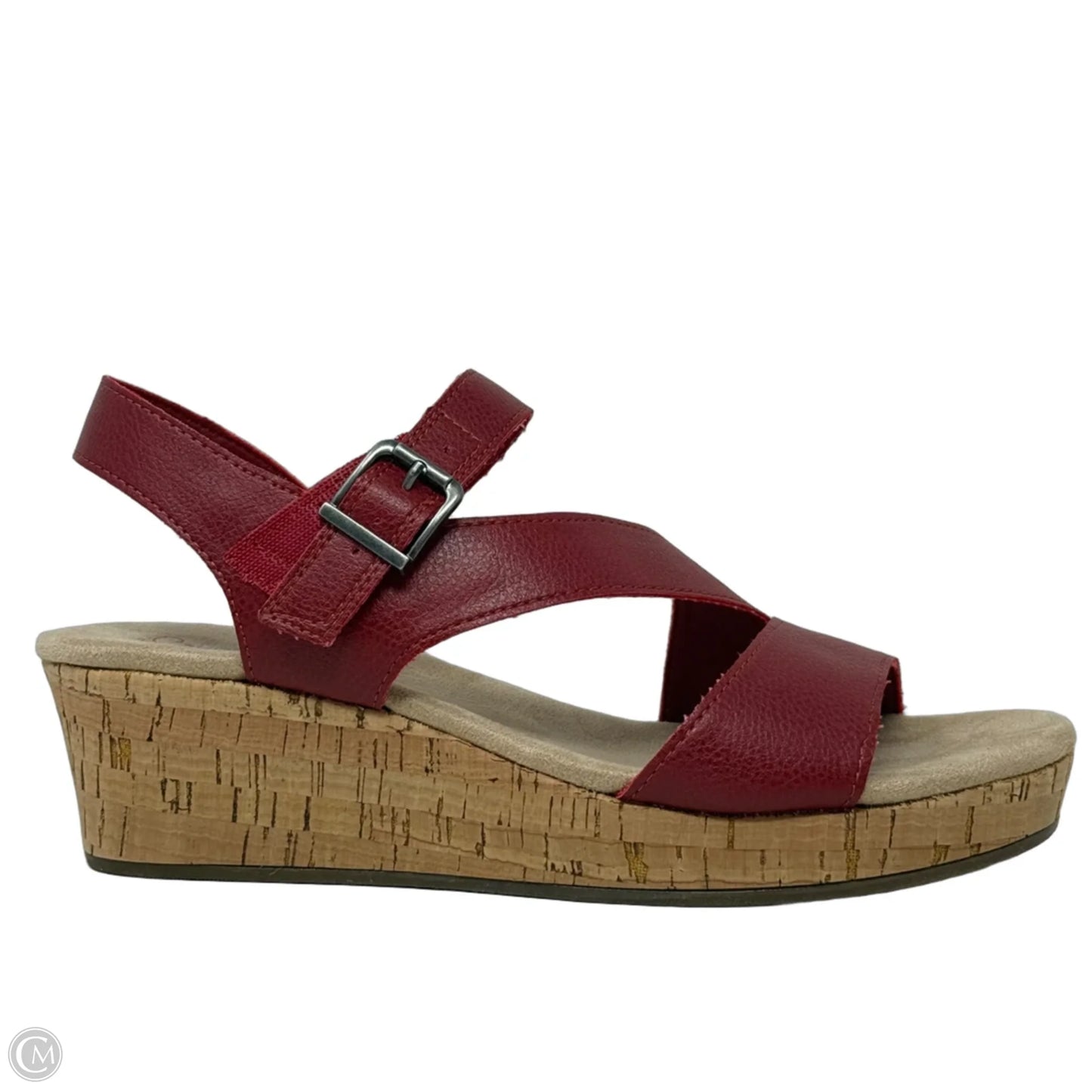 Sandals Heels Wedge By Bare Traps In Red, Size: 8