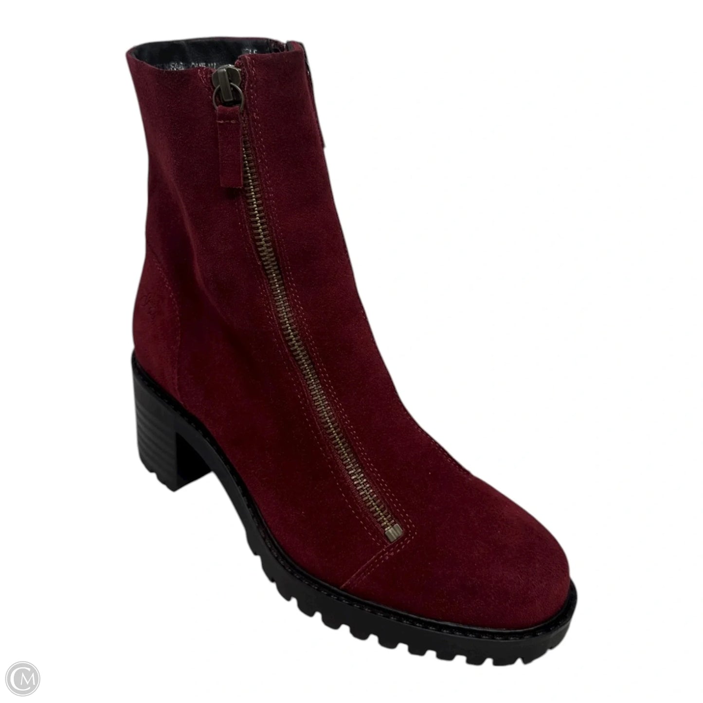 Ingle Double Zip Ankle Boots By Bos & Co In Red, Size: 6.5