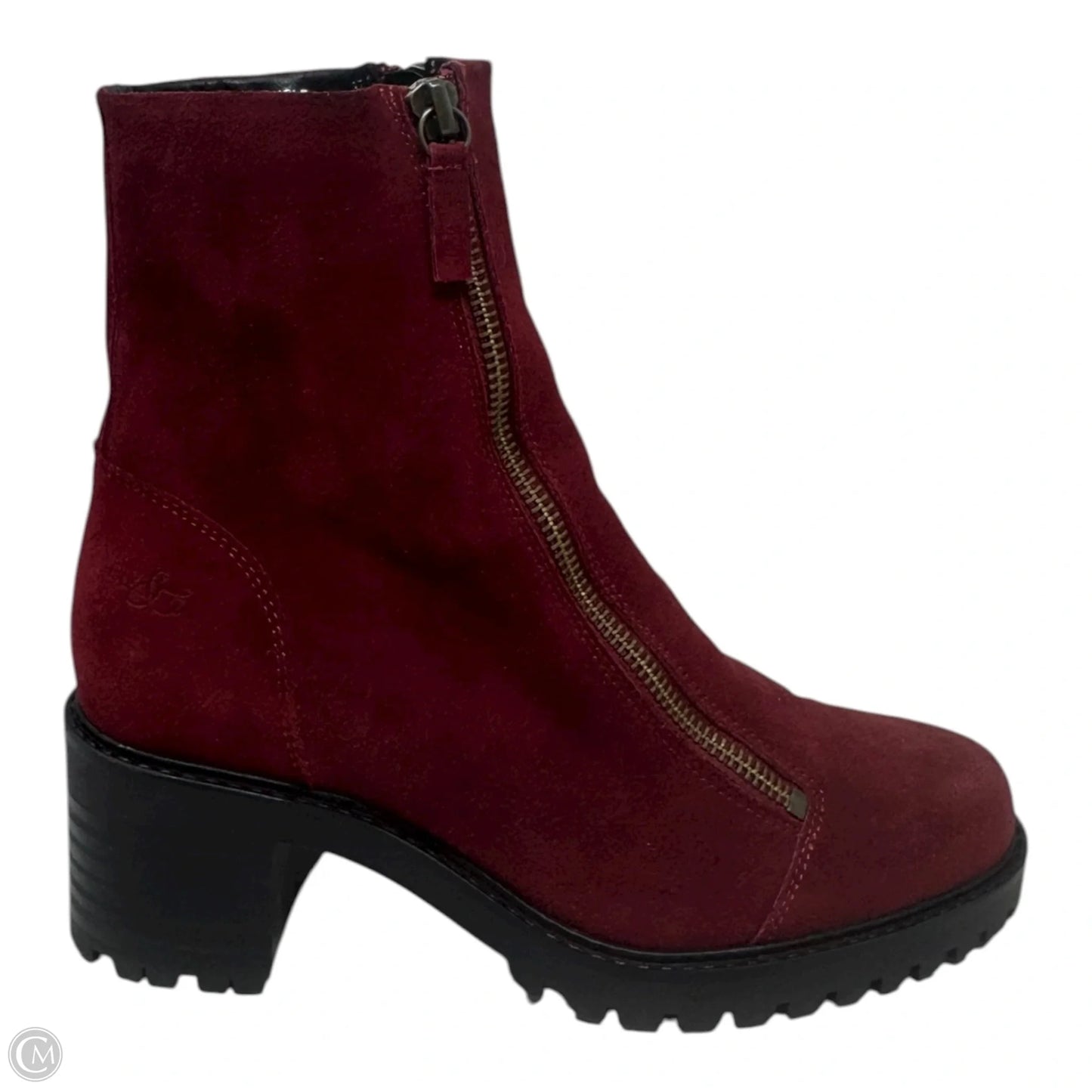 Ingle Double Zip Ankle Boots By Bos & Co In Red, Size: 6.5