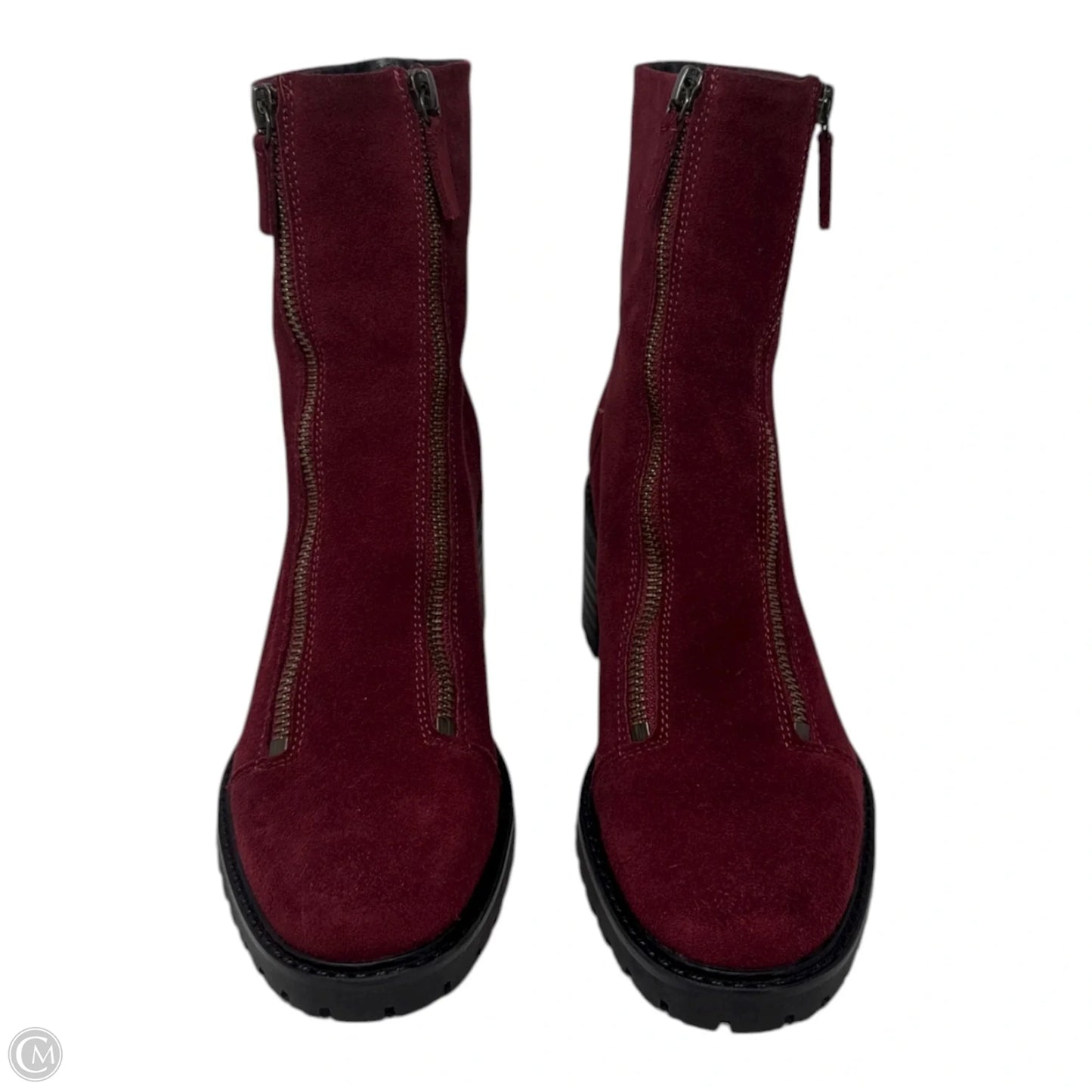 Ingle Double Zip Ankle Boots By Bos & Co In Red, Size: 6.5