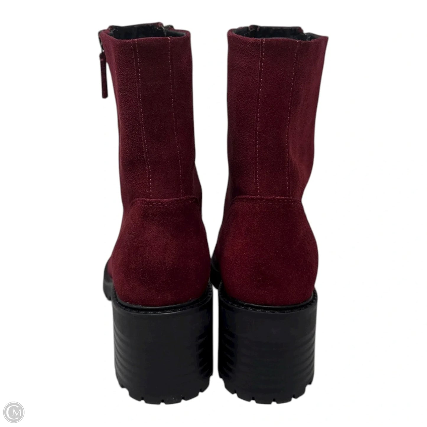 Ingle Double Zip Ankle Boots By Bos & Co In Red, Size: 6.5