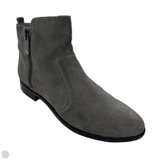 Rail Suede Boots Ankle Heels By Marc Fisher In Grey, Size: 7.5