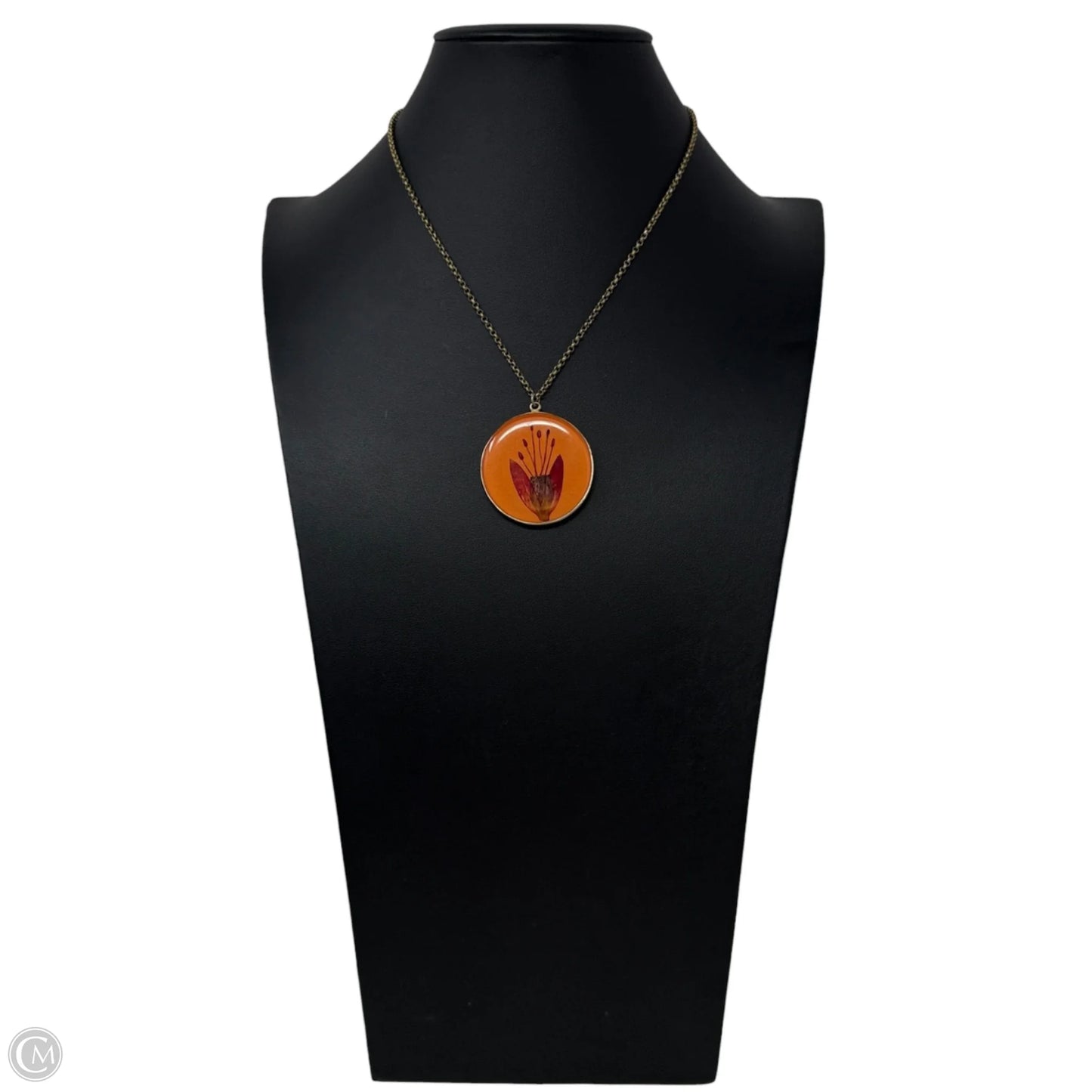 Pressed Flower Pendant Necklace By Shar Dixon