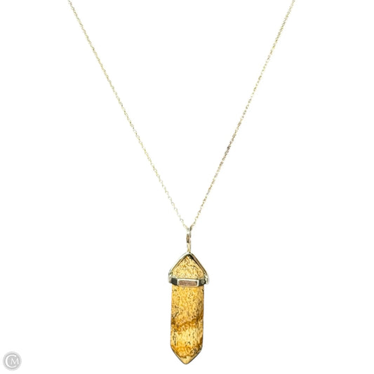 Sterling Silver & Picture Jasper Point Pendant Necklace