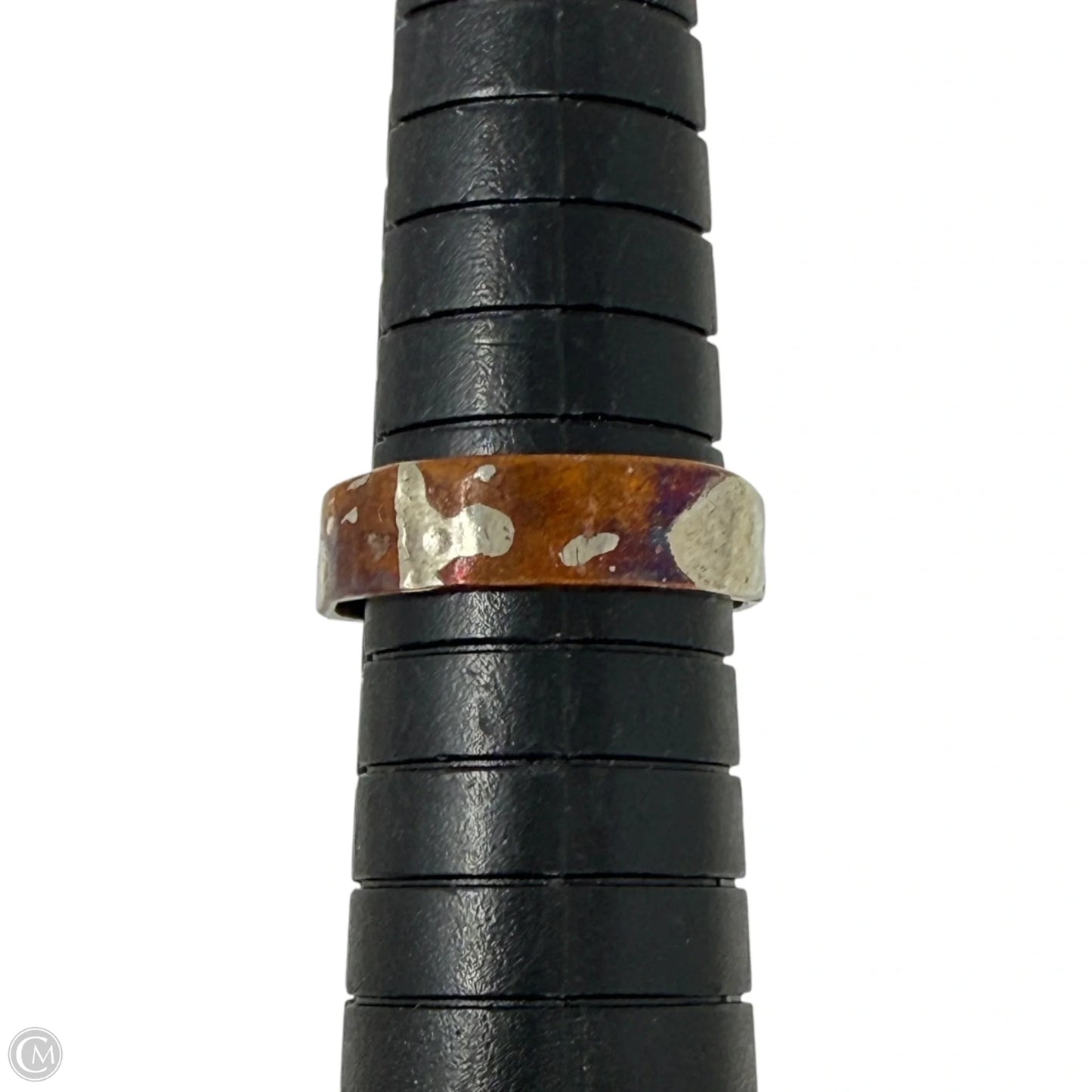Copper & Sterling Silver Band Ring, Size: 7