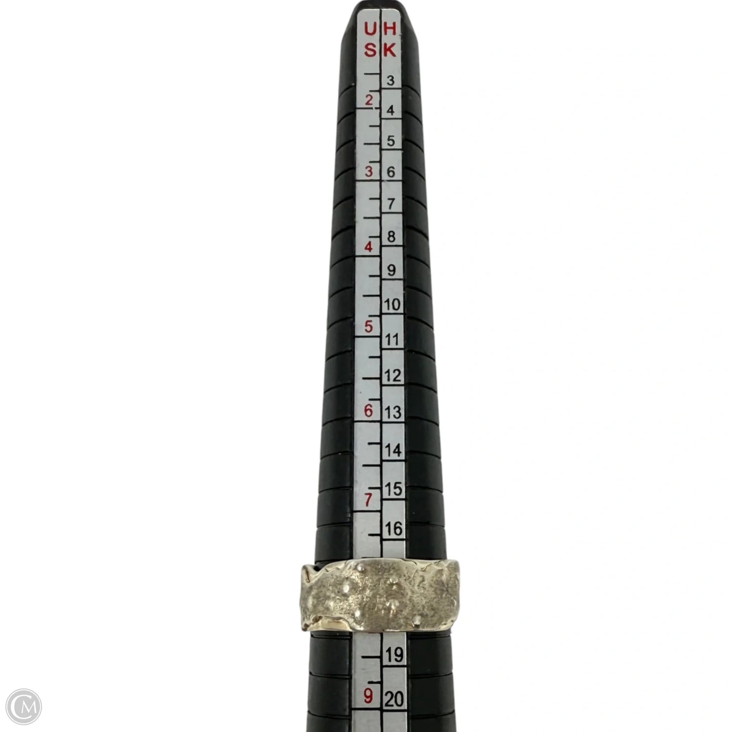 Silver Tone Band Ring, Size: 8