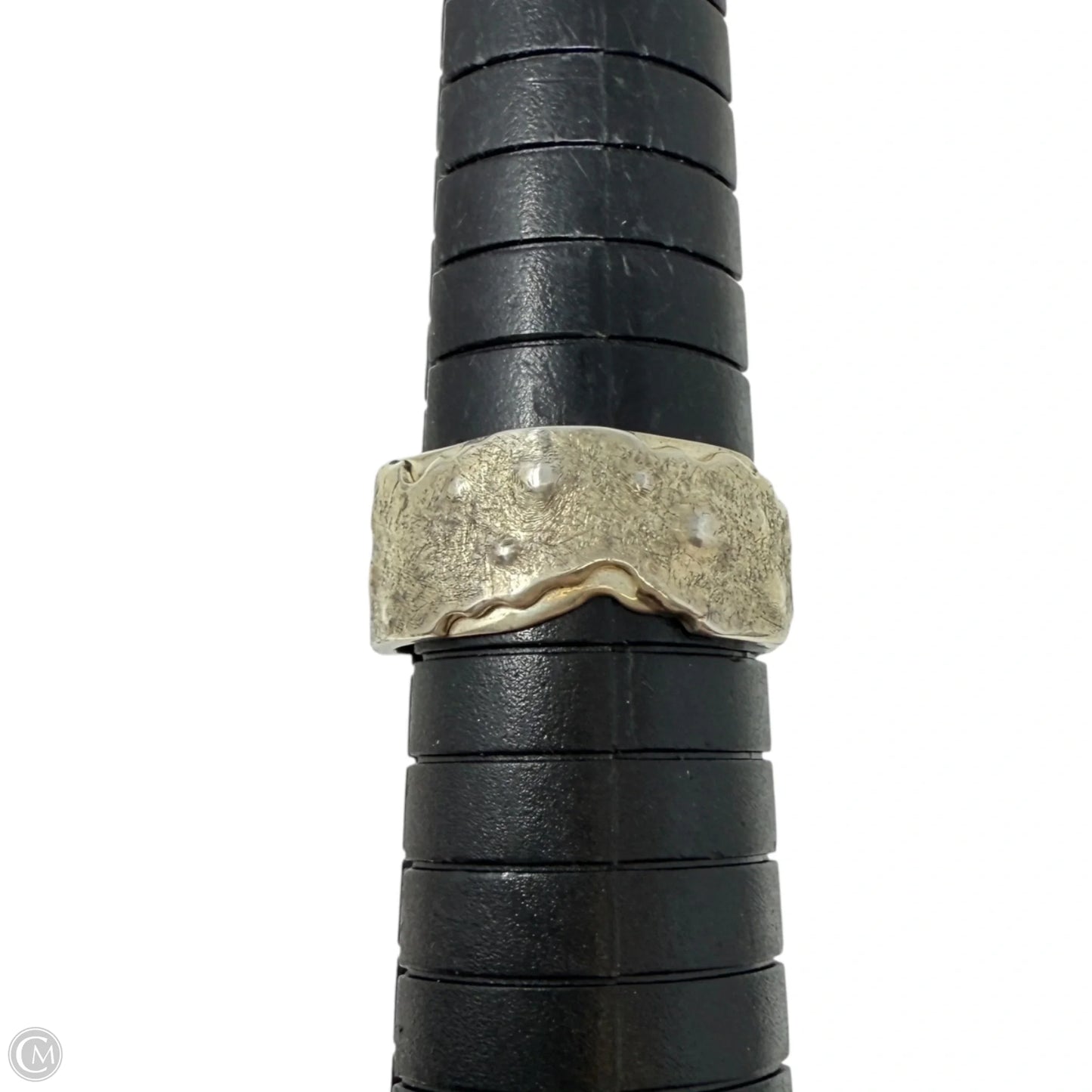 Silver Tone Band Ring, Size: 8