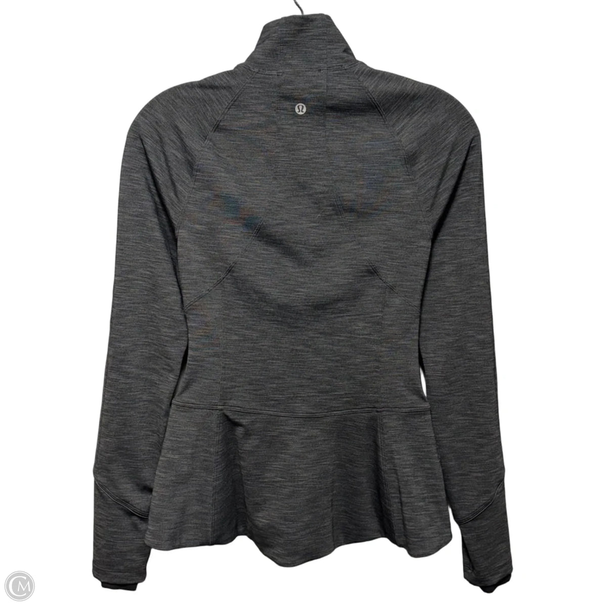 Athletic Jacket By Lululemon In Grey, Size: 4