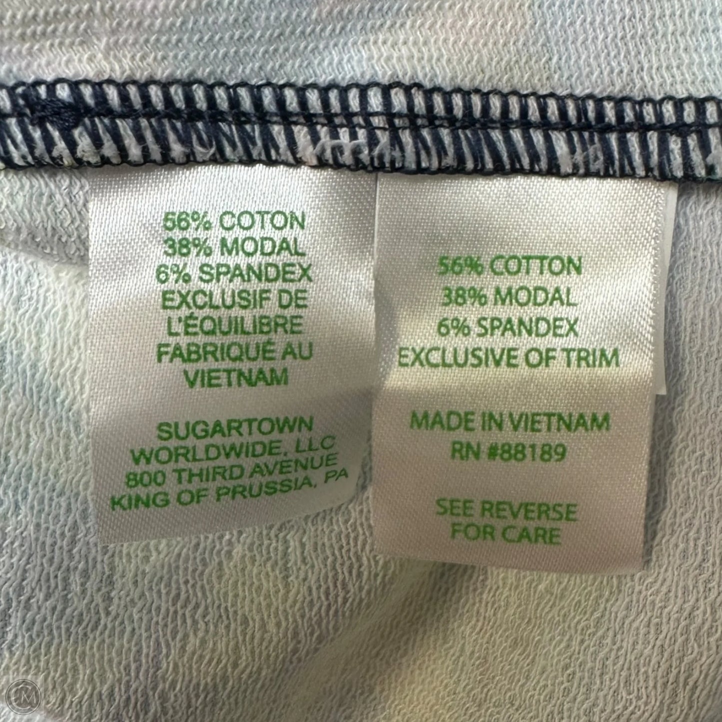 Leona UPF 50+ Zip Up Jacket Designer By Lilly Pulitzer In Tropical Print, Size: Xl