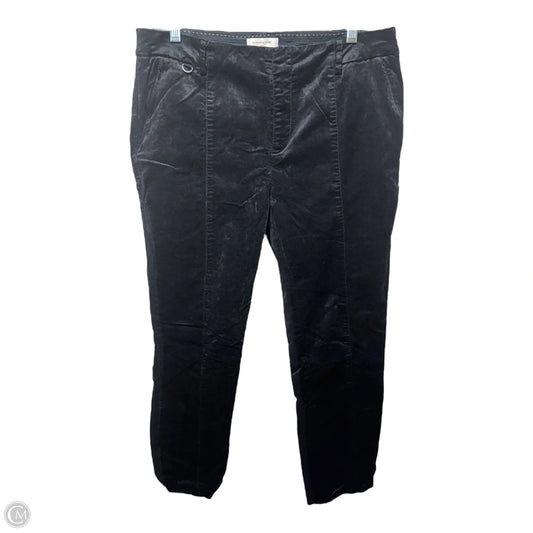 Velvet Pants By Anthropologie In Black, Size: 8