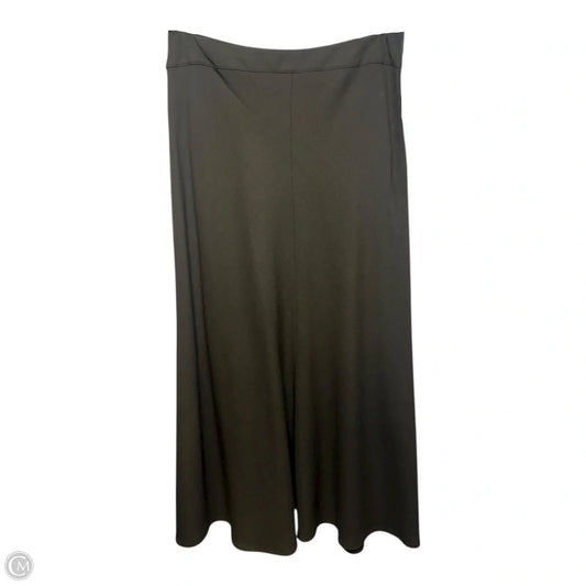 Wool A Line Skirt By Eileen Fisher In Green, Size: XS