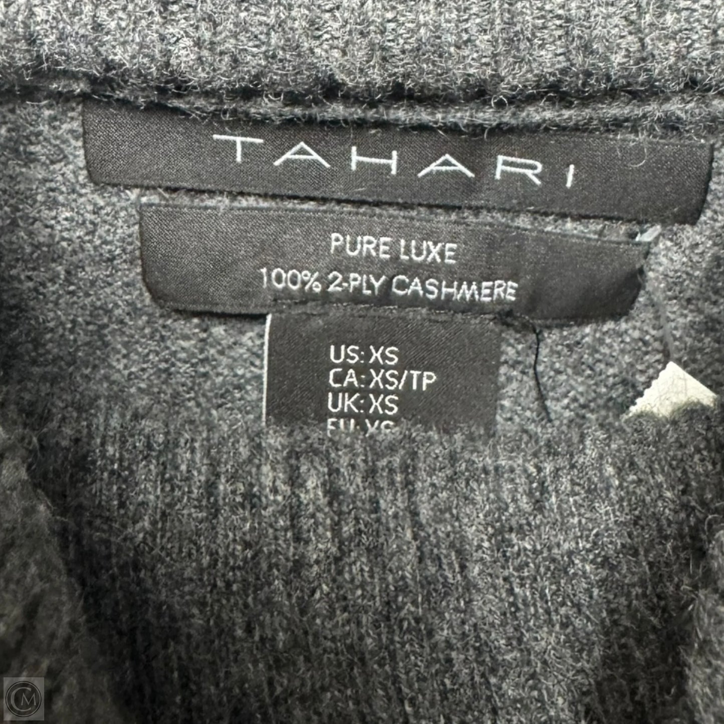 Sweater Cashmere By Tahari In Grey, Size: Xs