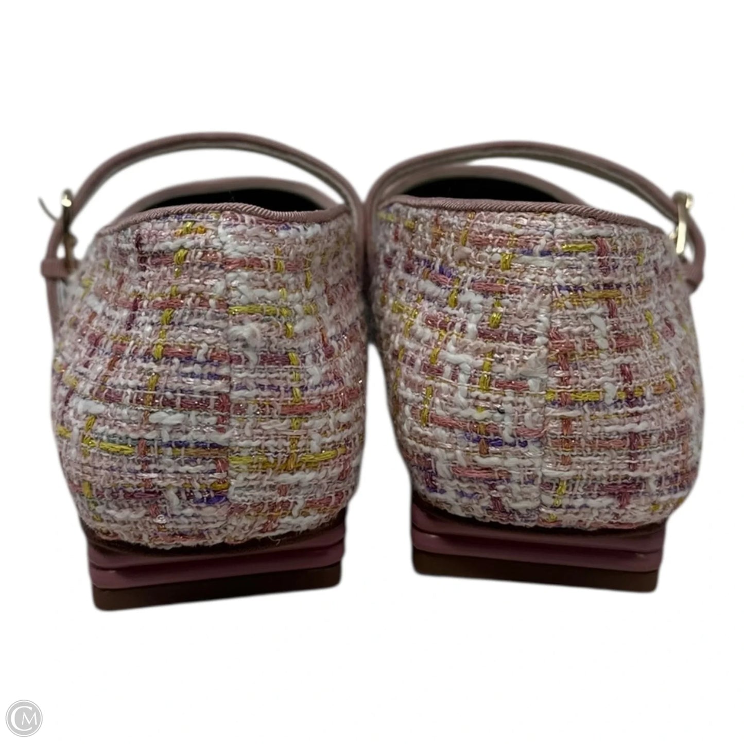 Tweed Shoes Flats By Franco Sarto In Pink, Size: 7